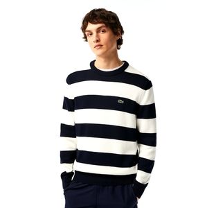 MEN'S STRIPED ORGANIC COTTON JERSEY SWEATER